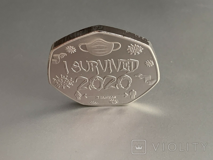 Монета I Survived 2020, фото №4