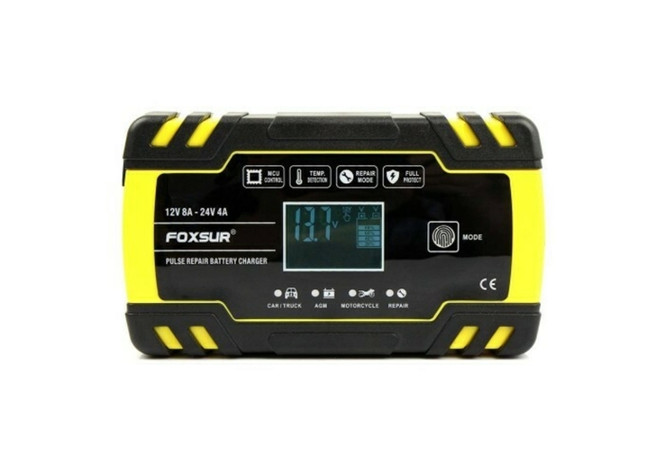 Автомобильное зарядное устройство Foxsur FBC122408D 24V 4A / 12V 8A, фото №2