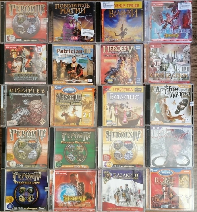 20 CD дисков с играми для ПК