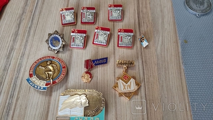 Большая Коллекция медалей Тренера по плаванию и водному поло (ссср), фото №4