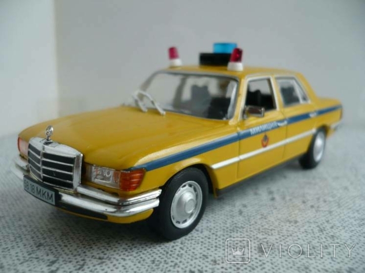  Mercedes-Benz 450 SEL (W116)-милиция СССР 1:43 Полицейские машины мира №23, фото №2