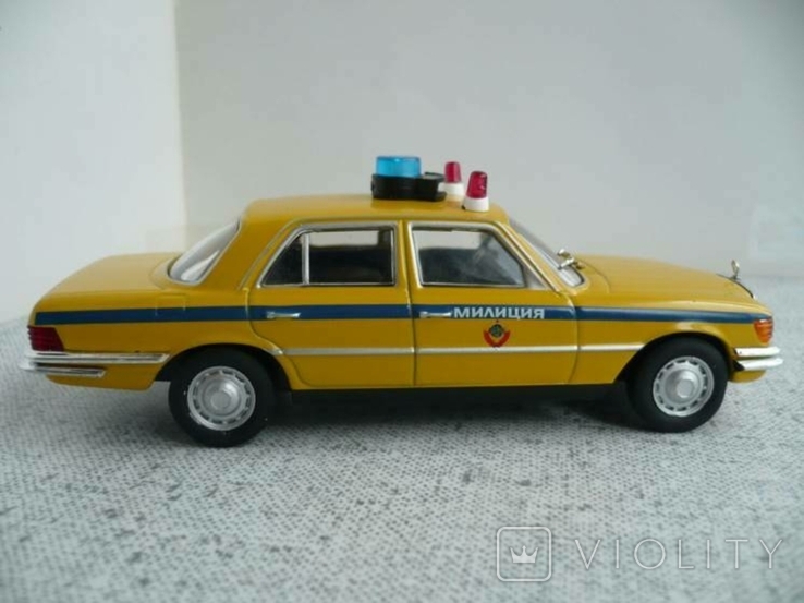  Mercedes-Benz 450 SEL (W116)-милиция СССР 1:43 Полицейские машины мира №23, фото №4