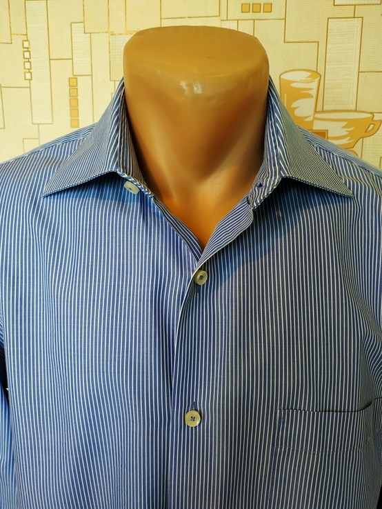 Рубашка полоса TOMMY HILFIGER Швейцария коттон р-р 39(состояние нового), фото №5