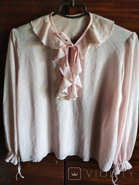 Женская блузка из крепдешина (Франция), фото №2