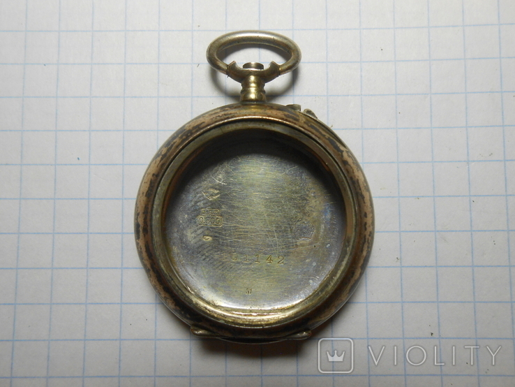 Корпус карманных женских часов Серебро 800 Вес - 11,21 грамм