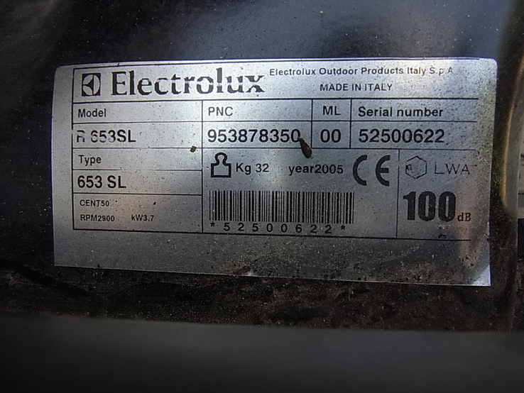 Газонокосарка Бензин самоход ELECTROLUX R 653SL 3.7 kw BRIGGS SRATTON XL550 з Німеччини, фото №12