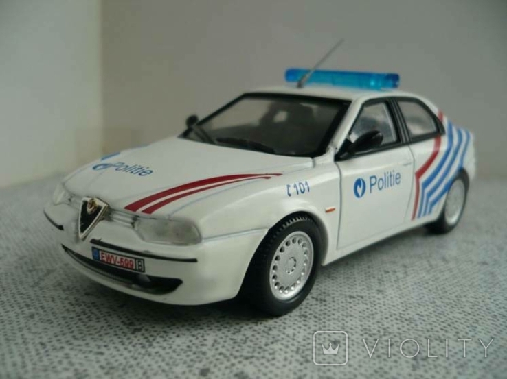Alfa Romeo 156 - полиция Бельгии 1:43 Полицейские машины мира №49, фото №2