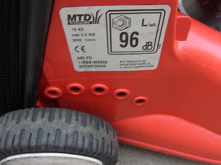 Газонокосарка Бензин MTD 395 PO 2 kw з Німеччини, фото №8