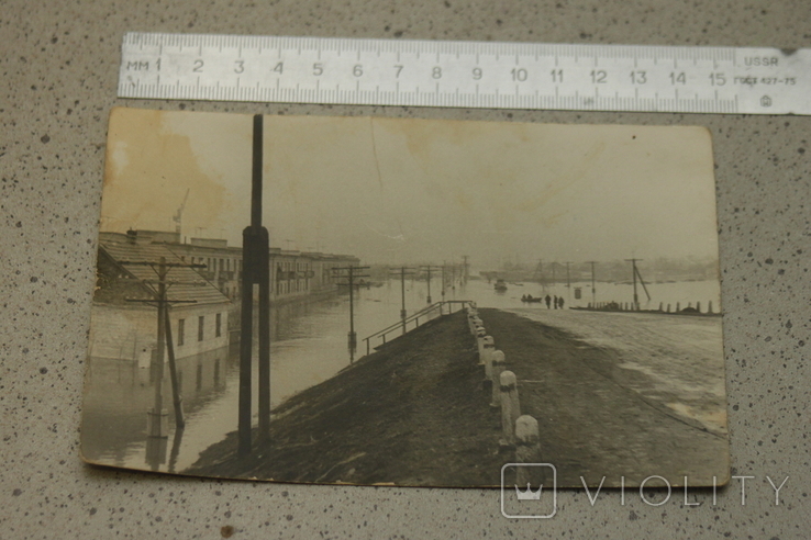 Фотография Павлоград наводнение 1964 вид с моста через р.Волчья на горветку, фото №2
