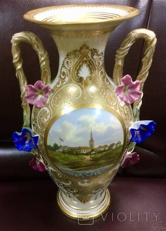 Парные вазы в стиле Бидермайер, фото №9