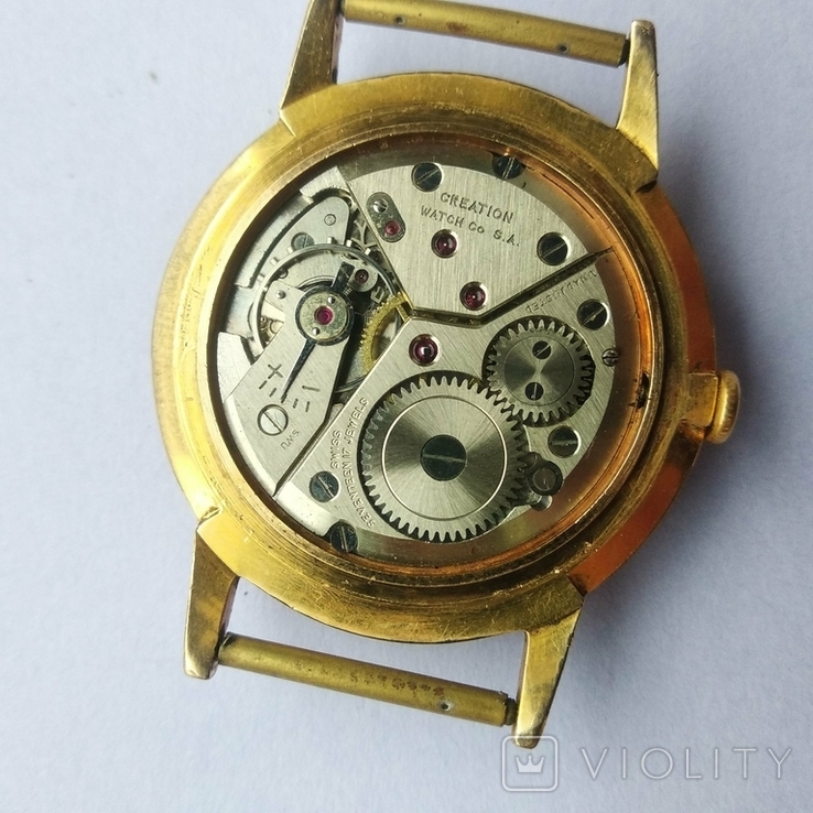 Часы мужские NICOLET тонкие в позолоте 10 мик. Швейцария, фото №9