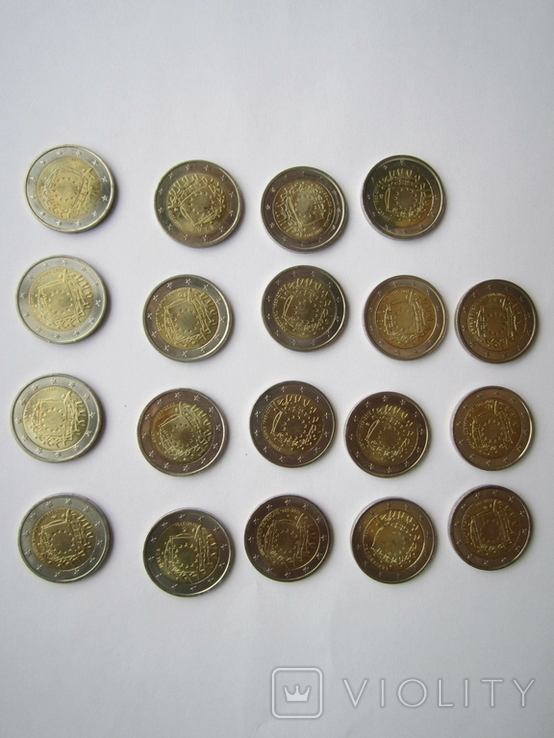 2 Євро. Памятні монети Європи.220 шт. Без повторів., фото №8