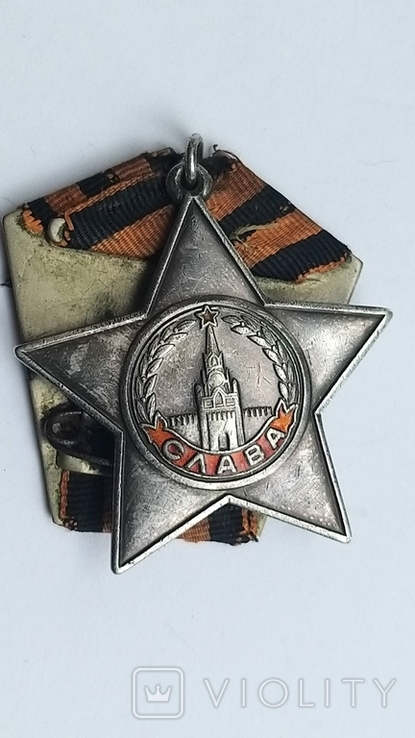 Орден Славы 3 степени 146134 на офицера штрафбата, фото №7