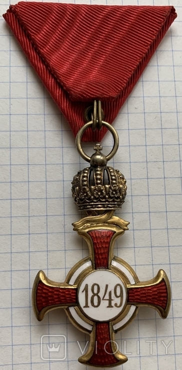 Орден Франца Йосифа, бронза, позолота, эмаль, клеймо, вес 16,1 грамм