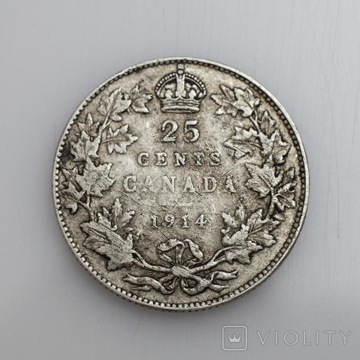 25 центів 1914 р. Канада