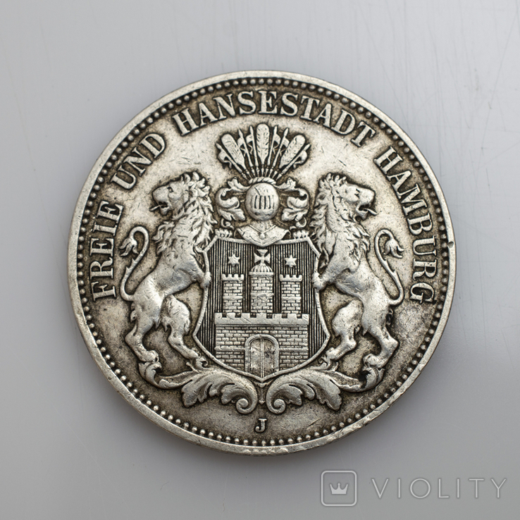 3 марки 1909 р. Гамбург
