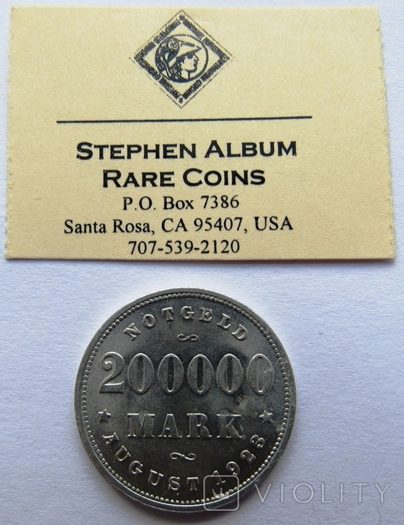 Вольный и ганзейский город Гамбург, 200 000 марок 1923 г. + сертификат, photo number 2