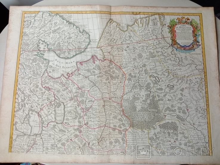 Карта Московии. Оригинал. Большая. 1780 год.