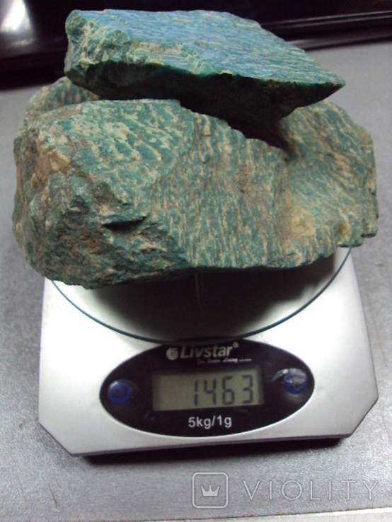 Камни минералы Амазонит лот 2 шт вес 1 кг 463 грамма, фото №13