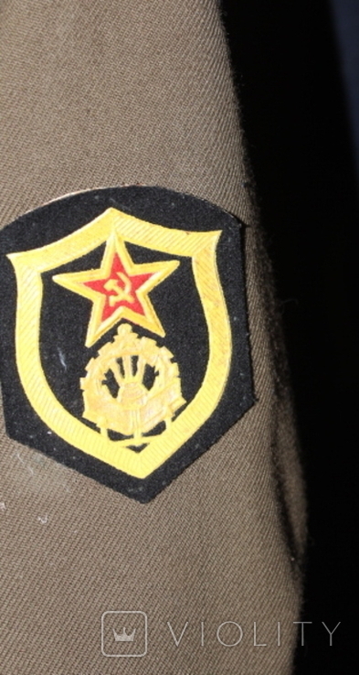 Китель парадный срочника сержанта строительных войск со значками и ВМФ -бонусом, фото №8