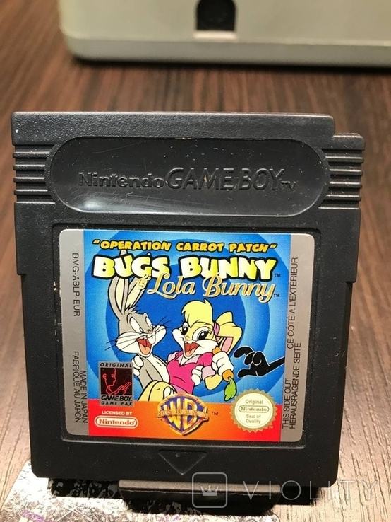 Картридж Nintendo Game Boy Bugs Bunny Lola Bunny Operation Carrots
