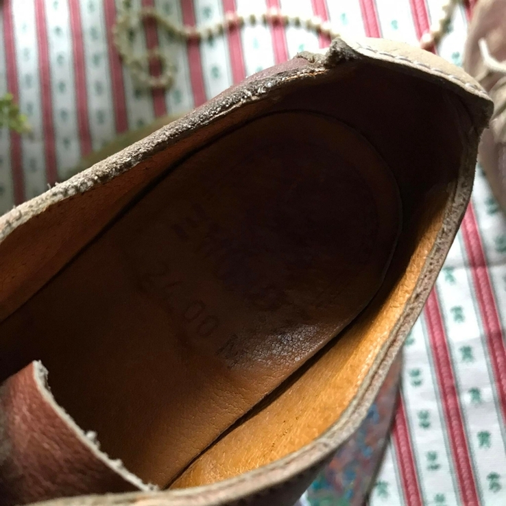 Ботинки туфли кроссовки винтаж натуральная кожа стелька 20 см, фото №7