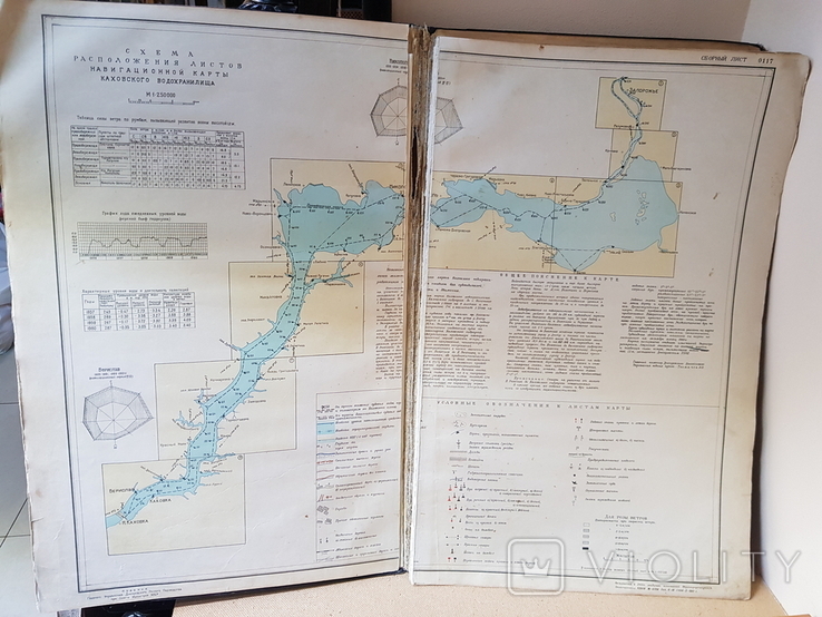 Лоцманская карта и картограммы Каховского водохранилища, фото №8