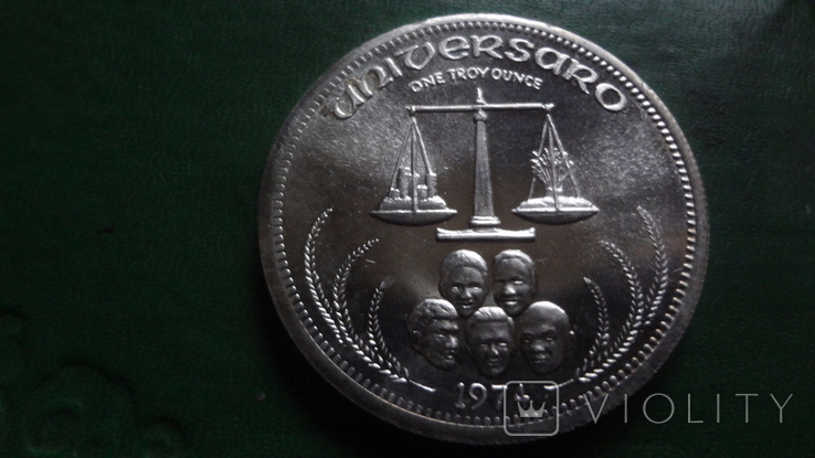 1 унция 1974 Мексика серебро 999 (2.5.13), фото №2