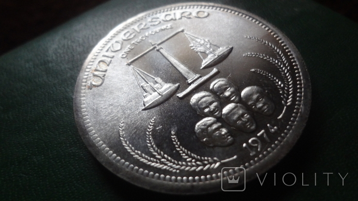 1 унция 1974 Мексика серебро 999 (2.5.13), фото №3