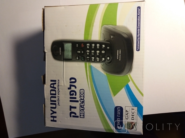 Беспроводный телефон с определителем номера HYUNDAIHDT-L141B, фото №2