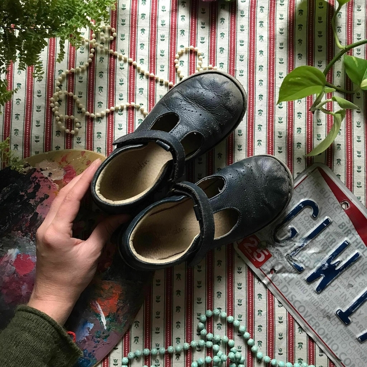 Туфли кроссовки винтаж ретро натуральная кожа Mini Boden 20 см 31 размер, фото №2