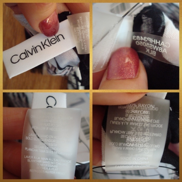 Calvin Klein 100 % rayon оригинал Роскошный красивый огромный палантин в принт, photo number 7