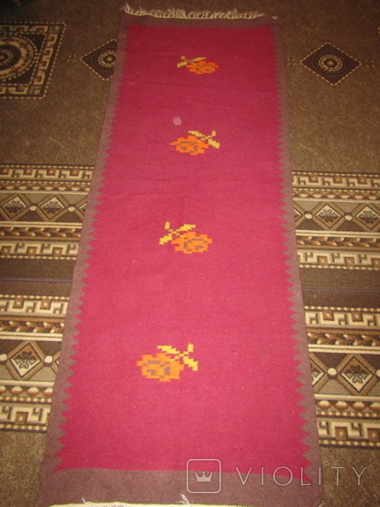 Старовинний вовняний килимок., фото №2