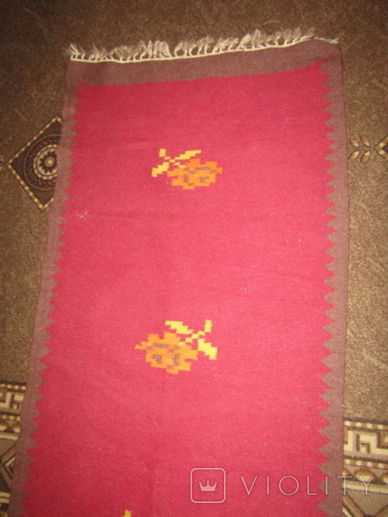 Старовинний вовняний килимок., фото №4
