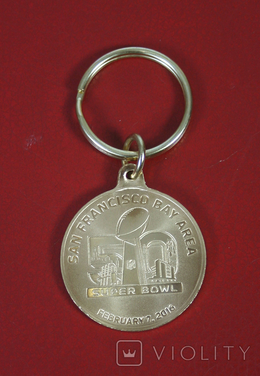 Брелок NFL Super Bowl 50 Champions Denver Bronkos, keychain, фото №5