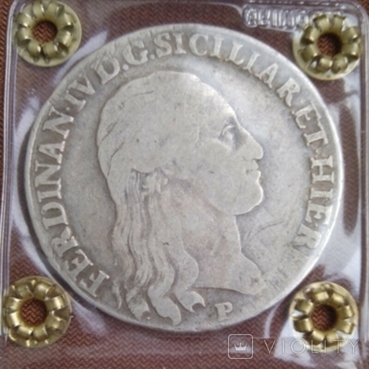 Италия.Неаполь.Пиастра (120 грана)1798, фото №3