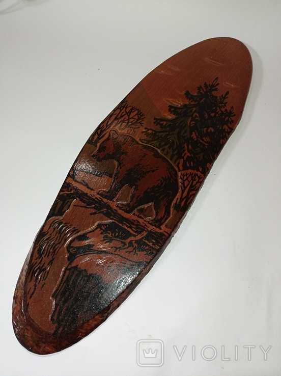 Painting on the cut of a tree Bear, photo number 4