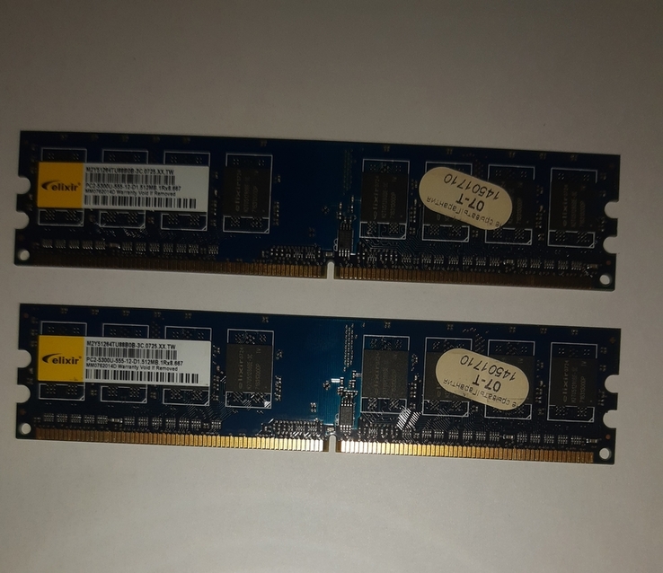 DDR2 512 mb - 2 штуки, фото №2