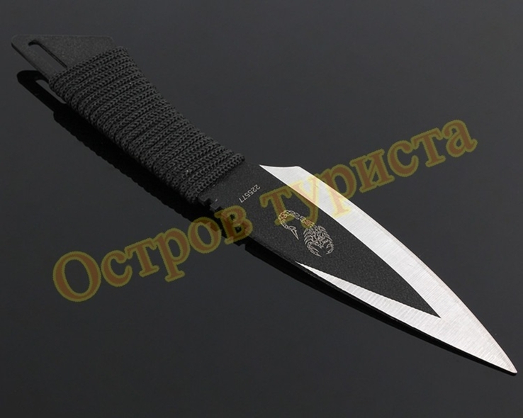 Ножи тактические метательные Scorpions набор 3 шт с кобурой, фото №8