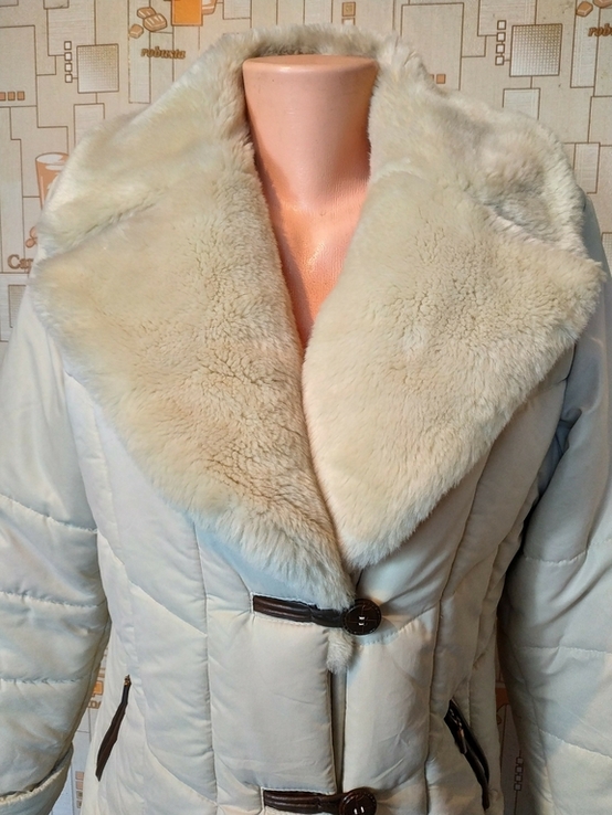 Куртка теплая зимняя CLARINA p-p 38 (состояние!), numer zdjęcia 4