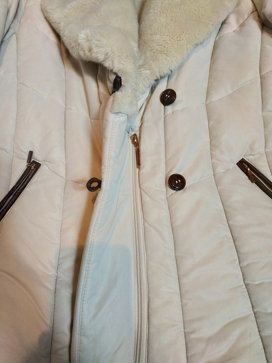 Куртка теплая зимняя CLARINA p-p 38 (состояние!), numer zdjęcia 7