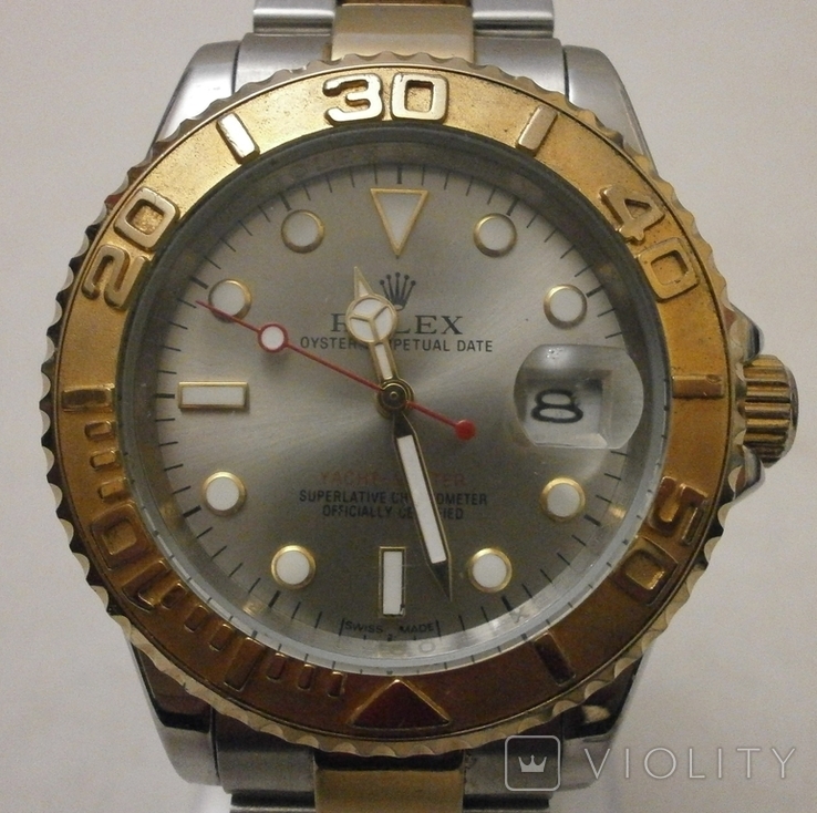 Rolex Oyster Perpetual Date Yacht-Master, автоподзавод, водонепроницаемые. Реплика., фото №4