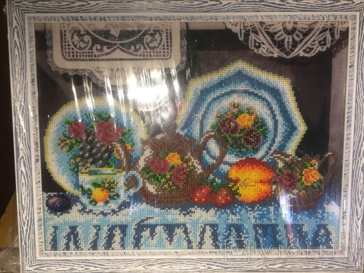 Painting: Tea-set, beads, embroidery, photo number 2