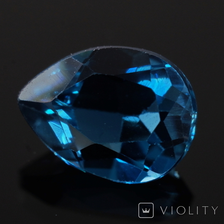 Blue Topaz 1.31208 carats 8x6x3.6 mm London Blue Brazil, photo number 3