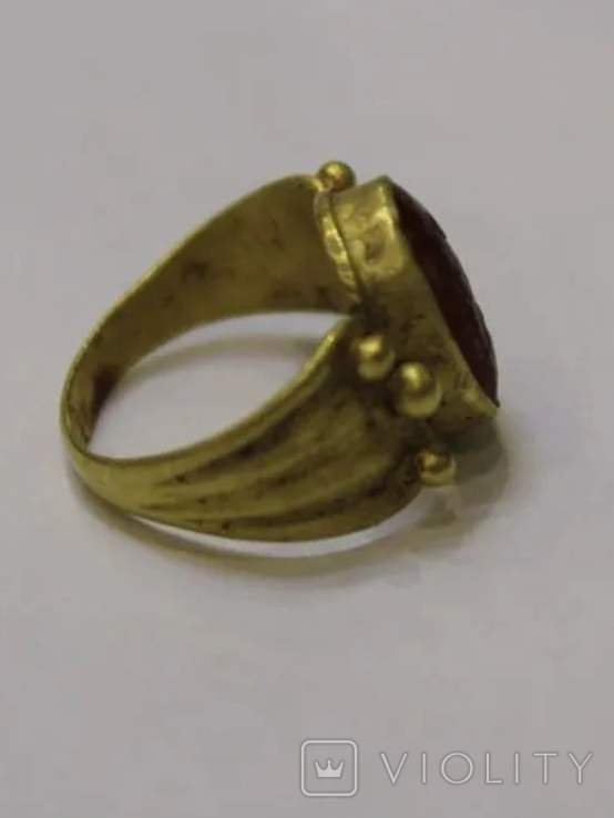 Roman ring Римский перстень c геммой гранат Исида 1 в до н.э., фото №5