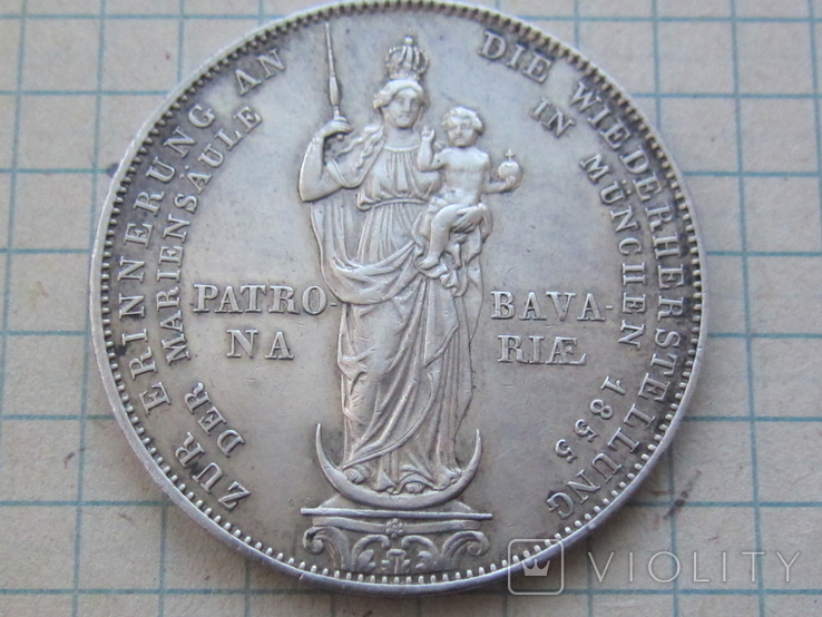 Бавария 2 гульдена 1855, фото №3