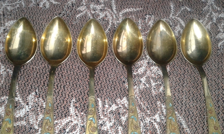 Набор чайных ложечек в эмали, photo number 12