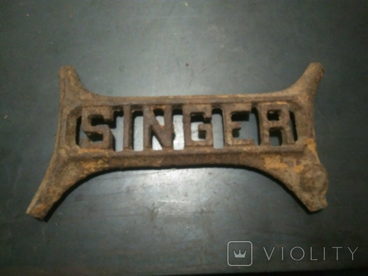 SINGER логотип от станины швейной машинки зингер, фото №2