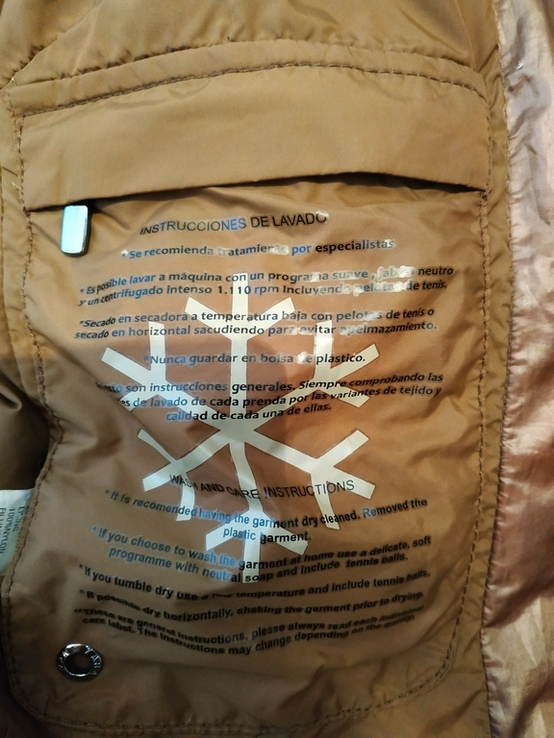 Куртка теплая зимняя. Пуховик ZARA нейлон пух-перо р-р М, фото №9