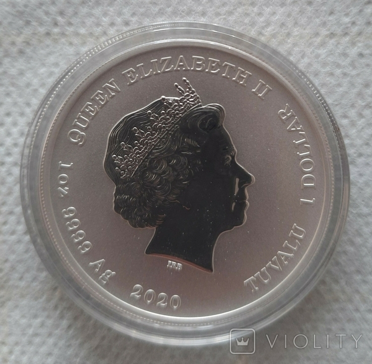 Королевская удача 1 доллар 2020 Серебро 1oz 999,9, фото №6